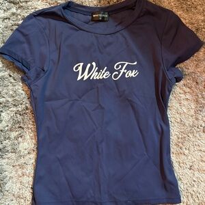 White Fox Boutique Navy Tee